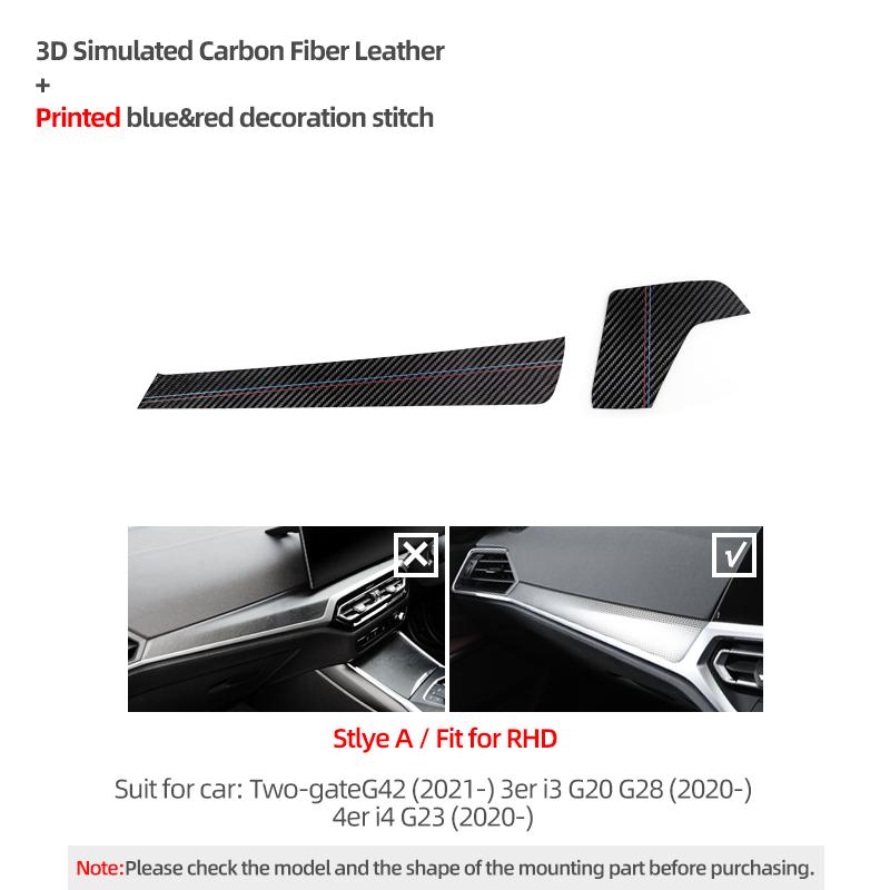 For BMW G20 G23 G28 G42 i3 i4 3 4 Series Made of Alcantara Dashboard Instrument Panel Trim Sticker Car Interior Tuning Accessory
For BMW G20 G23 G28 G42 i3 i4 3 4 Series Made of Alcantara Dashboard Instrument Panel Trim Sticker Car Interior Tuning Accessory