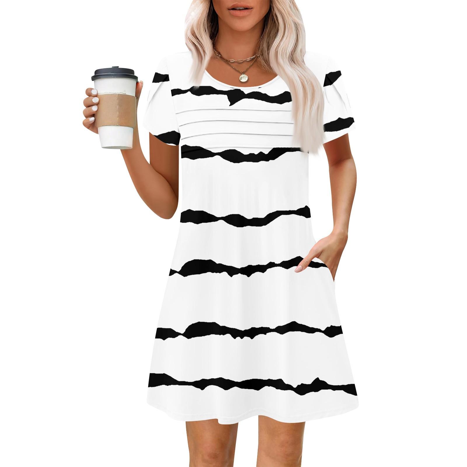 Женские летние повседневные лепестковые узкие полосатые плиссированные однотонные платья L белый
Женские летние повседневные лепестковые узкие полосатые плиссированные однотонные платья L белый