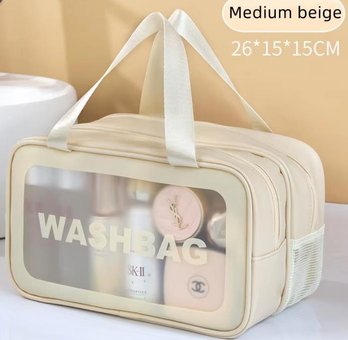 Clear PU Wet and Dry Makeup Bag,Portable Travel Cosmetic Pouch with Separate Compartments, Waterproof Toiletry Organizer for Gym
Clear PU Wet and Dry Makeup Bag,Portable Travel Cosmetic Pouch with Separate Compartments, Waterproof Toiletry Organizer for Gym