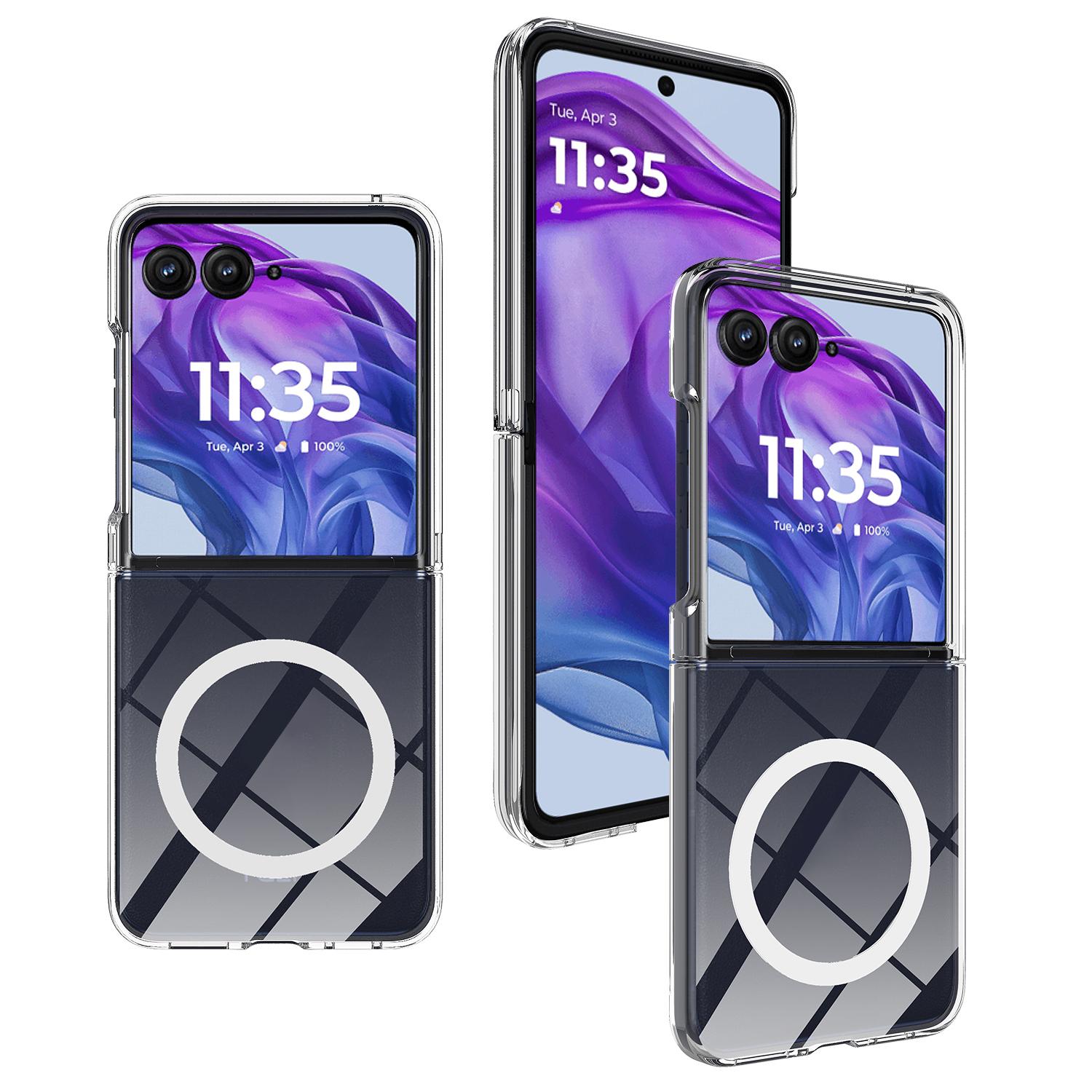 For Motorola Razr 60 Pro 5G Clear Phone Case Compatible with MagSafe TPU+Acrylic Back Cover Clear
For Motorola Razr 60 Pro 5G Clear Phone Case Compatible with MagSafe TPU+Acrylic Back Cover Clear