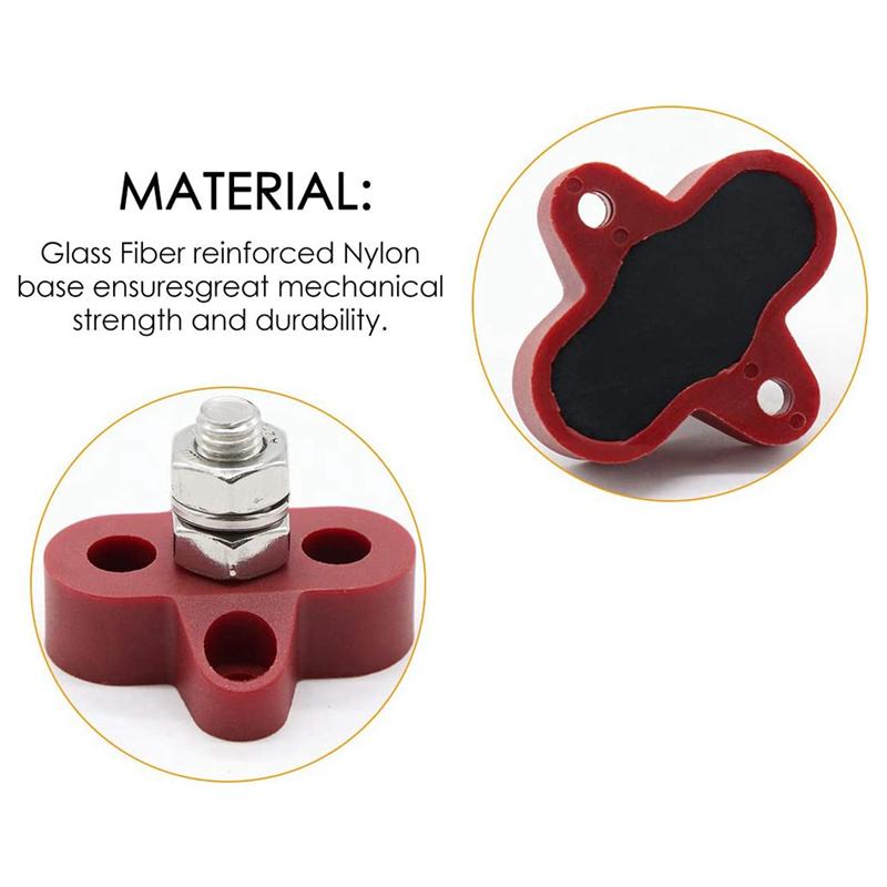 ABMH-10Pcs 5/16 Inch DC 48V Busbar Power Terminal Block M8 Positive Negative Power Distribution Stud For RV Ship Boat
ABMH-10Pcs 5/16 Inch DC 48V Busbar Power Terminal Block M8 Positive Negative Power Distribution Stud For RV Ship Boat