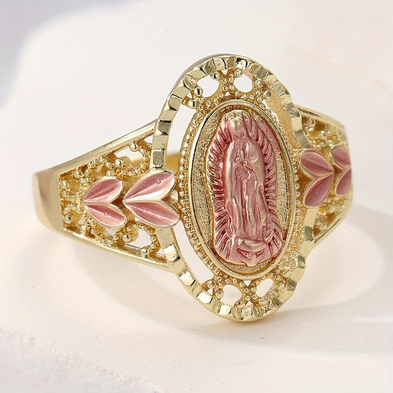 6-10 Size Hollow Pattern Carved Portrait Ring, Suitable for Women s Fashion Trend Religious Accessories Gifts 7
6-10 Size Hollow Pattern Carved Portrait Ring, Suitable for Women s Fashion Trend Religious Accessories Gifts 7