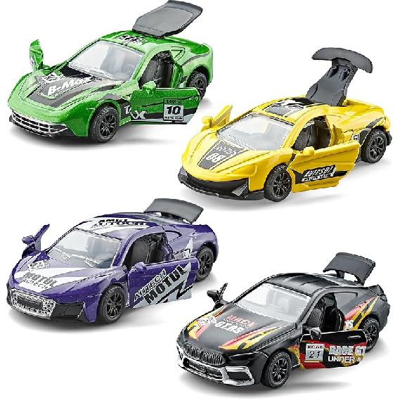 KIDAMI Die-cast Metal Toy Cars Set of 5, Openable Doors, Pull Back Car, Gift Pack for Kids (Official Car) Racing Sports Car
KIDAMI Die-cast Metal Toy Cars Set of 5, Openable Doors, Pull Back Car, Gift Pack for Kids (Official Car) Racing Sports Car