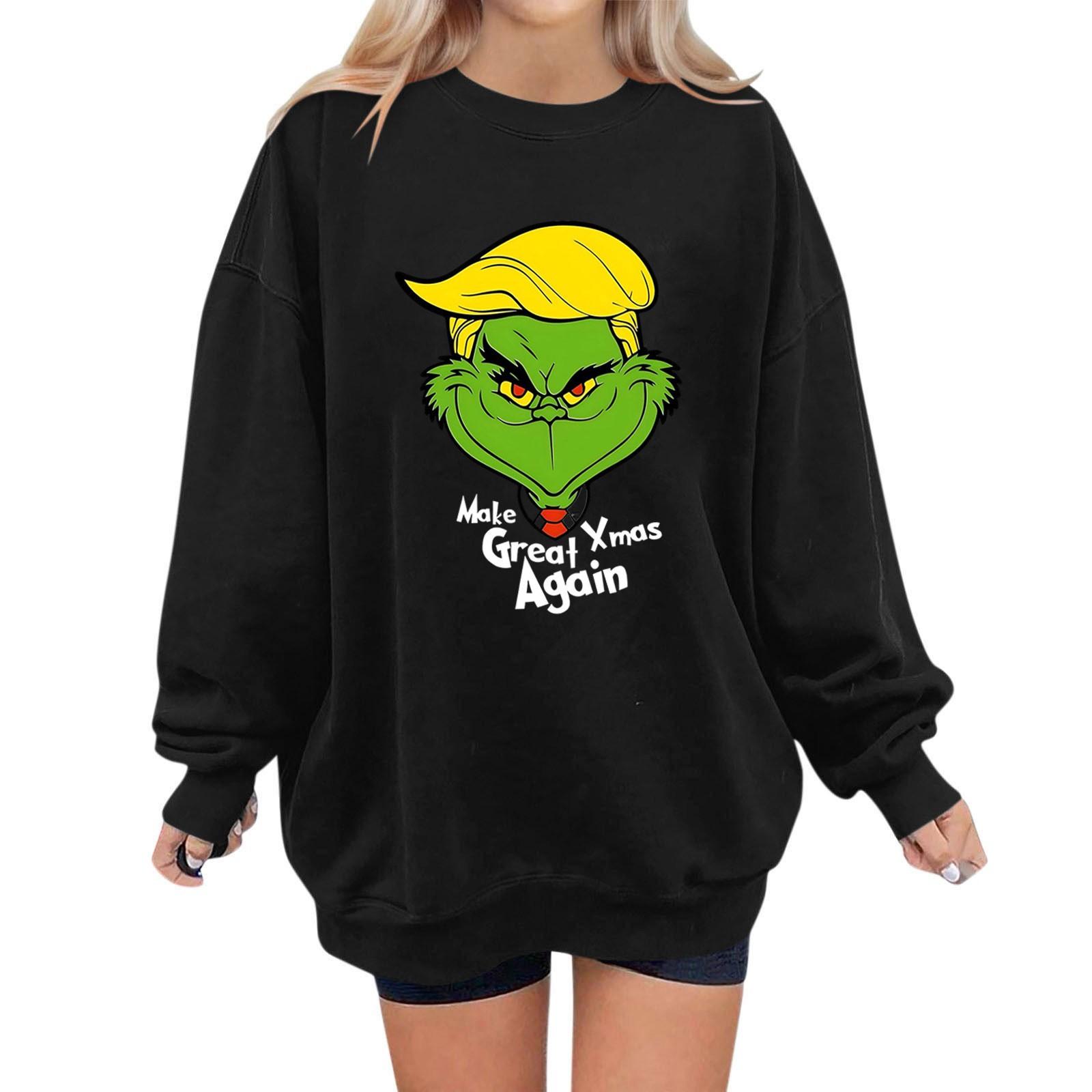 Women s Fashion Daily Versatile Casual Sweatshirts Long Sleeve Printed Top Sweatshirts L чёрный
Women s Fashion Daily Versatile Casual Sweatshirts Long Sleeve Printed Top Sweatshirts L чёрный