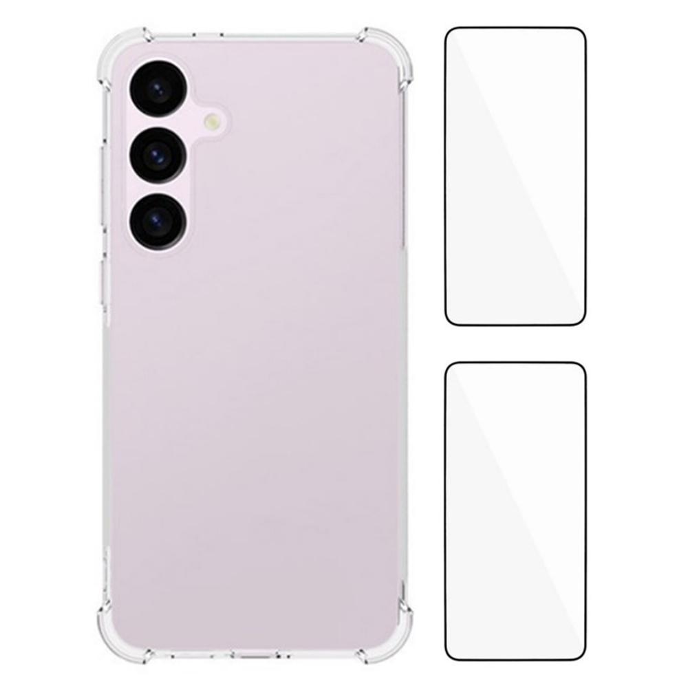 Чохол WANLONFENG WL2 Series для Samsung Galaxy S24+ з 2 шт. захисних плівок із загартованого скла 2,0 мм ТПУ чохол для телефону (Великий отвір для об єктива) Type A
Чохол WANLONFENG WL2 Series для Samsung Galaxy S24+ з 2 шт. захисних плівок із загартованого скла 2,0 мм ТПУ чохол для телефону (Великий отвір для об єктива) Type A