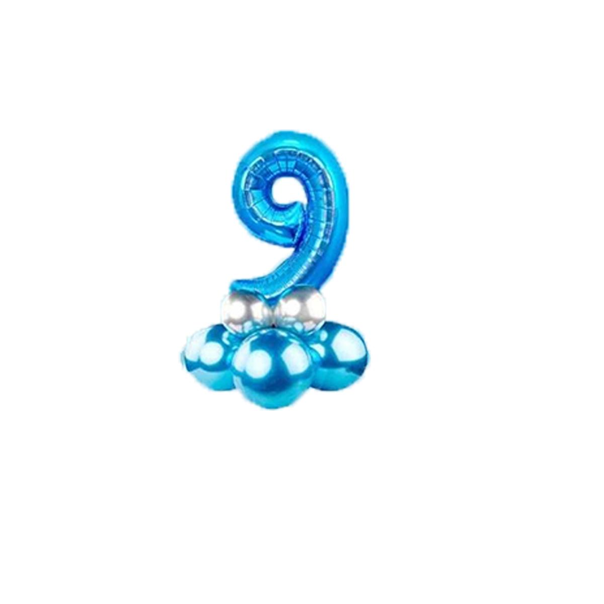 Синя повітряна куля з цифрами Фольговані повітряні кулі Хлопчик Маленький принц Прикраси для святкування 1-го дня народження Діти 2 роки Anniversaire Number 9
Синя повітряна куля з цифрами Фольговані повітряні кулі Хлопчик Маленький принц Прикраси для святкування 1-го дня народження Діти 2 роки Anniversaire Number 9