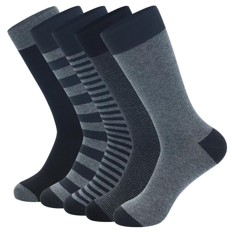 5 Pairs Large Size Fashion Business Men Dress Socks High Quality Stripe Black Gray Pure Men Cotton Socks Size EU41-48 EU41-48
5 Pairs Large Size Fashion Business Men Dress Socks High Quality Stripe Black Gray Pure Men Cotton Socks Size EU41-48 EU41-48