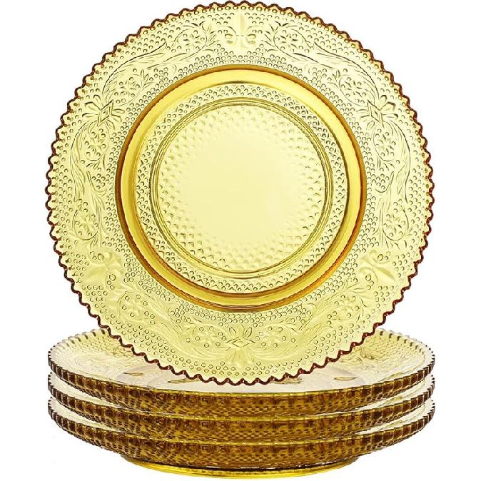 Sizikato 4 шт. Прозрачная стеклянная тарелка для закусок с кружевной отделкой, 6 дюймов, тарелка для сухофруктов, десертная тарелка для дома и KTV янтарь
Sizikato 4 шт. Прозрачная стеклянная тарелка для закусок с кружевной отделкой, 6 дюймов, тарелка для сухофруктов, десертная тарелка для дома и KTV янтарь