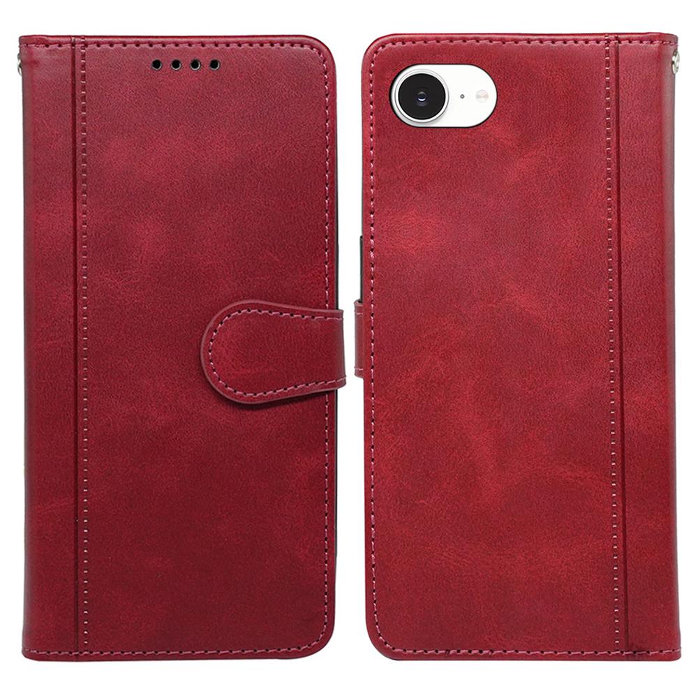 Чохол для iPhone 16e Шкіра з текстурою теляти Підставка Книжка Чохол для телефону Red
Чохол для iPhone 16e Шкіра з текстурою теляти Підставка Книжка Чохол для телефону Red