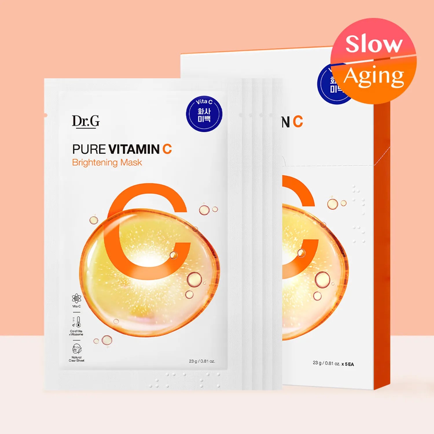 Dr.G Pure Vitamin C Brightening Mask Sheet 5ea 5ea
Dr.G Pure Vitamin C Brightening Mask Sheet 5ea 5ea