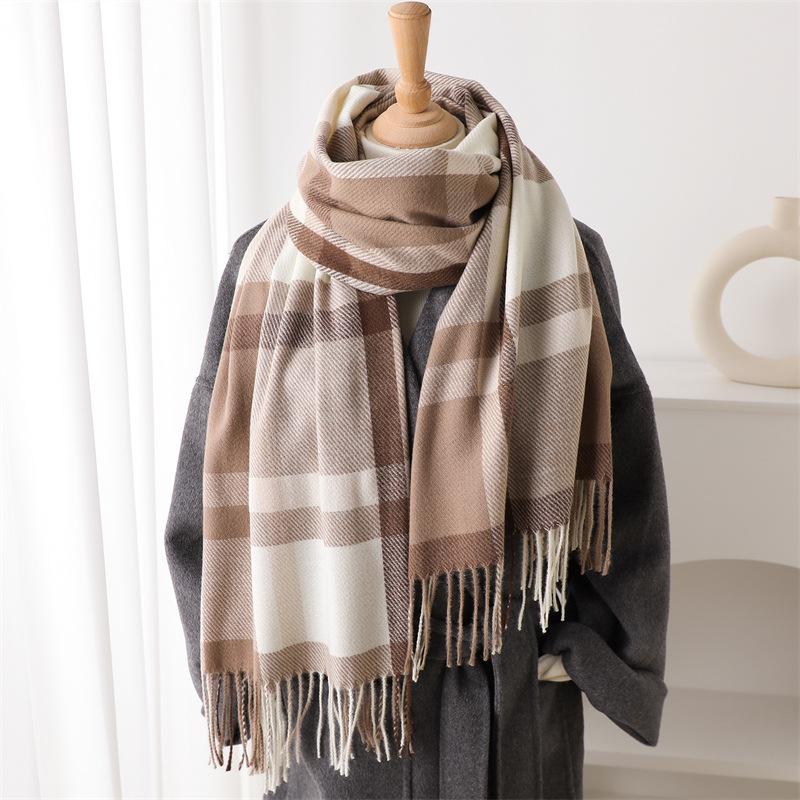2025 New Fashion Luxury Plaid Winter Warm Women Scarf Cashmere Shawls Thick Neckerchief Hijab Wraps Pashmina Foulard 62x200cm
2025 New Fashion Luxury Plaid Winter Warm Women Scarf Cashmere Shawls Thick Neckerchief Hijab Wraps Pashmina Foulard 62x200cm