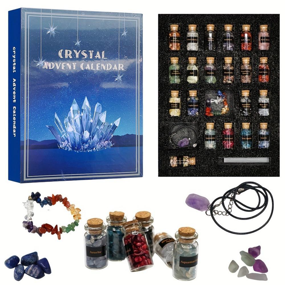 2025 Crystal Arrival Festival Calendar, 24-Day Countdown With Natural Gemstones, Perfect Gift For Adults On Christmas Day
2025 Crystal Arrival Festival Calendar, 24-Day Countdown With Natural Gemstones, Perfect Gift For Adults On Christmas Day