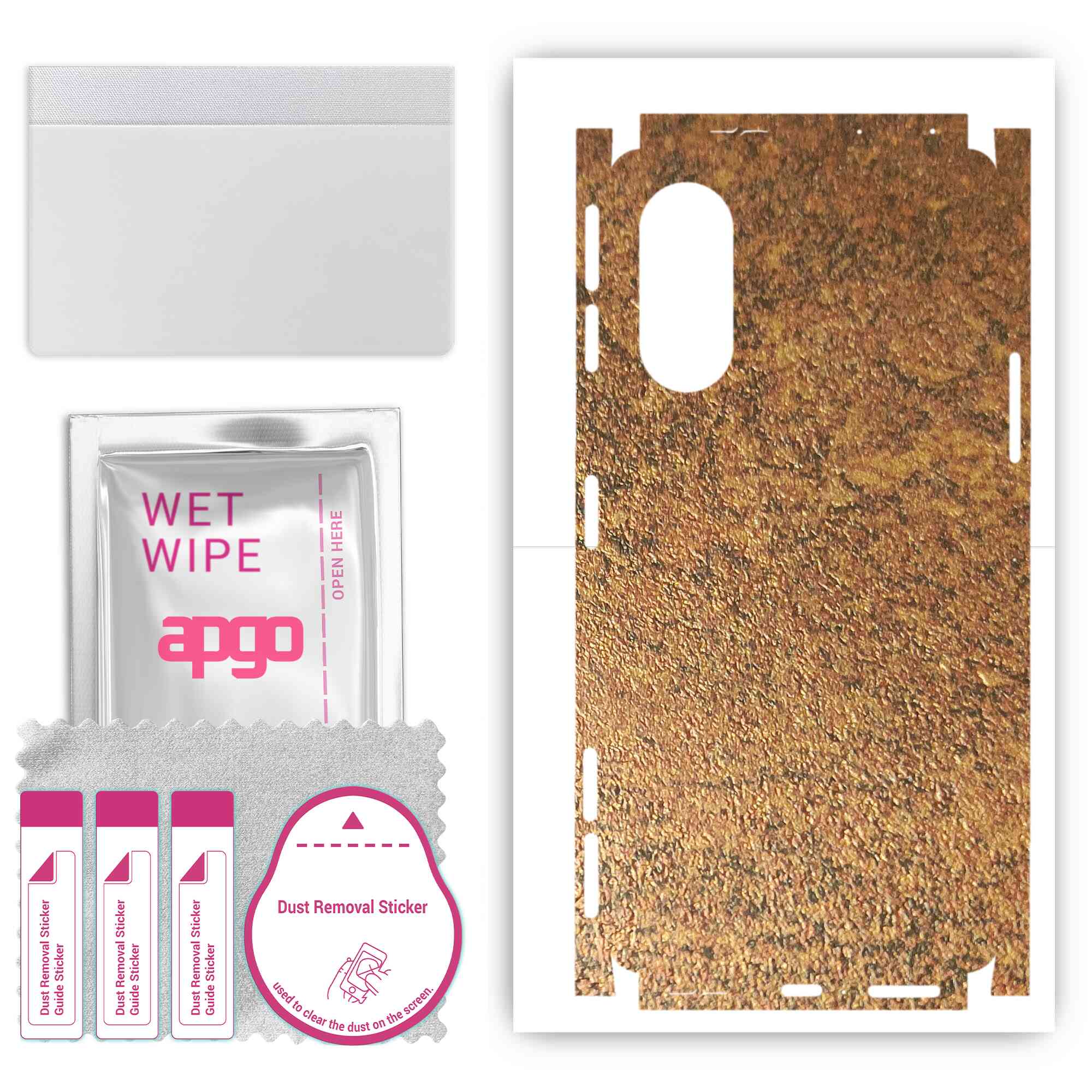 apgo Protective Skin Sticker for the back+sides compatible with Xiaomi Redmi K40 Gaming, Full Wrap Film, Foil, Vinyl - Pattern Rusty Copper
apgo Protective Skin Sticker for the back+sides compatible with Xiaomi Redmi K40 Gaming, Full Wrap Film, Foil, Vinyl - Pattern Rusty Copper