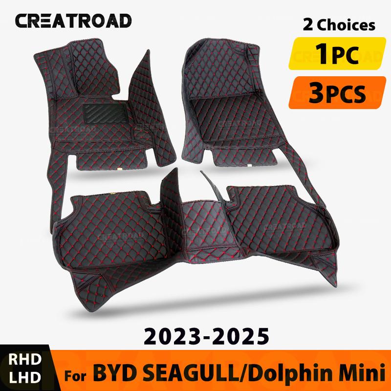 Car Floor Mats For BYD SEAGULL/Dolphin Mini 2024 2025 Automobile Carpet Cover Interior Accessories Protective 3PCS-Black-Black
Car Floor Mats For BYD SEAGULL/Dolphin Mini 2024 2025 Automobile Carpet Cover Interior Accessories Protective 3PCS-Black-Black