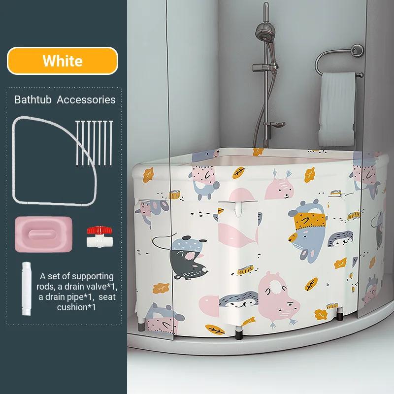 Large Portable Bathtub Corner Folding Bath Bucket Adult Tub Baby Swimming Pool Insulation Family SPA Bath Tub білий
Large Portable Bathtub Corner Folding Bath Bucket Adult Tub Baby Swimming Pool Insulation Family SPA Bath Tub білий