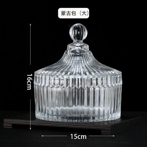 Европейская полосатая стеклянная банка для хранения орехов, коробка для конфет, хрустальная стеклянная банка с крышкой, подсвечник для ароматерапии, контейнер для еды