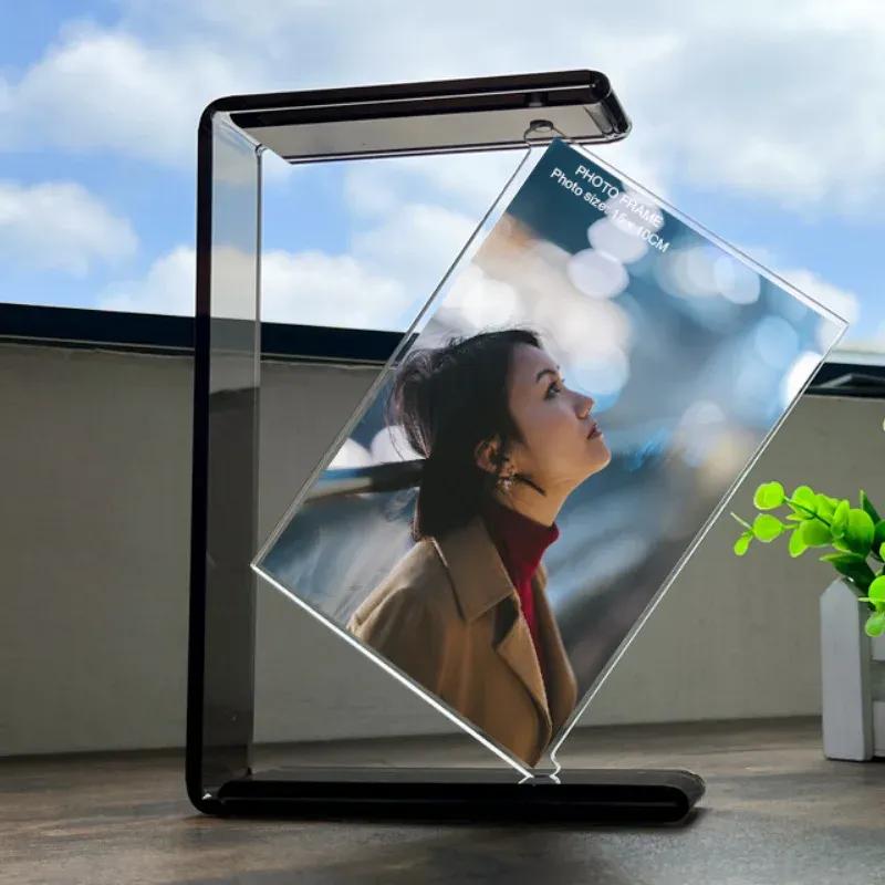 Creative Double-sided Rotating 6-inch High-definition Transparent Acrylic Photo Frame for Weddings and Home Decor 6 inches
Creative Double-sided Rotating 6-inch High-definition Transparent Acrylic Photo Frame for Weddings and Home Decor 6 inches