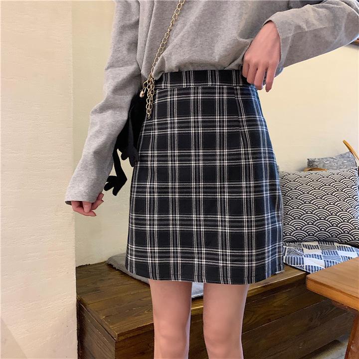 Seasonal Plaid Midi Skirt: Versatile High Waist Korean Style Retro Pencil Skirt for Women and Trendy Students L
Seasonal Plaid Midi Skirt: Versatile High Waist Korean Style Retro Pencil Skirt for Women and Trendy Students L