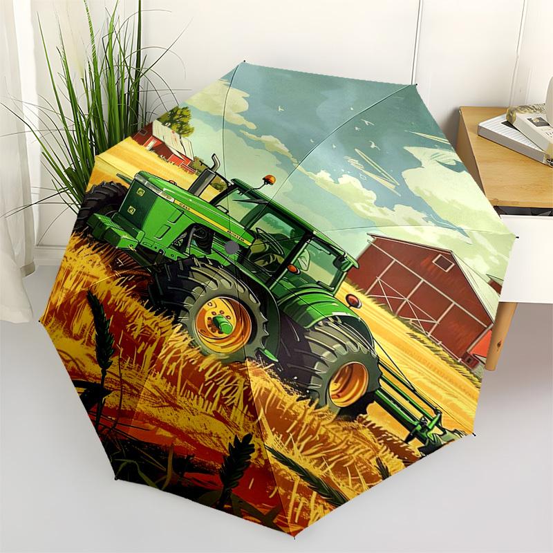 Tractor, Farm Themed Automatic Opening and Closing Umbrella, Compact Travel Umbrella, Lightweight and Portable, Suitable for Beach Commuting
Tractor, Farm Themed Automatic Opening and Closing Umbrella, Compact Travel Umbrella, Lightweight and Portable, Suitable for Beach Commuting
