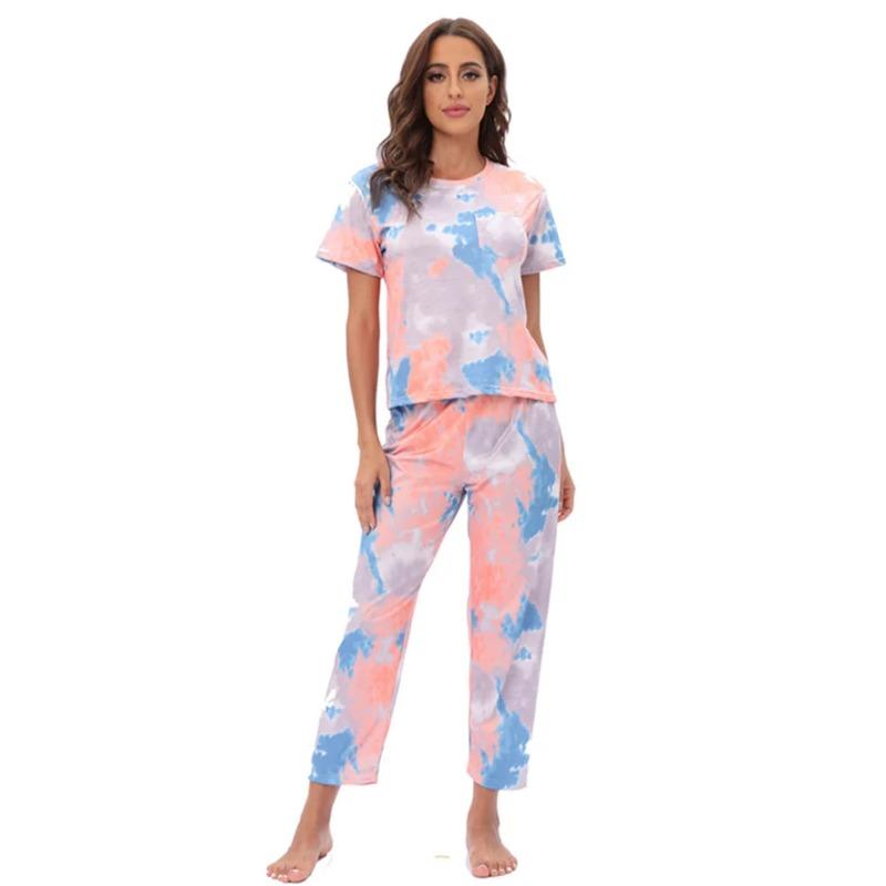 Женский пижамный комплект из 2 предметов с леопардовым принтом, пижамный комплект с карманами, одежда для сна на весну и лето, короткие рукава, пижама, женская домашняя одежда XL
Женский пижамный комплект из 2 предметов с леопардовым принтом, пижамный комплект с карманами, одежда для сна на весну и лето, короткие рукава, пижама, женская домашняя одежда XL