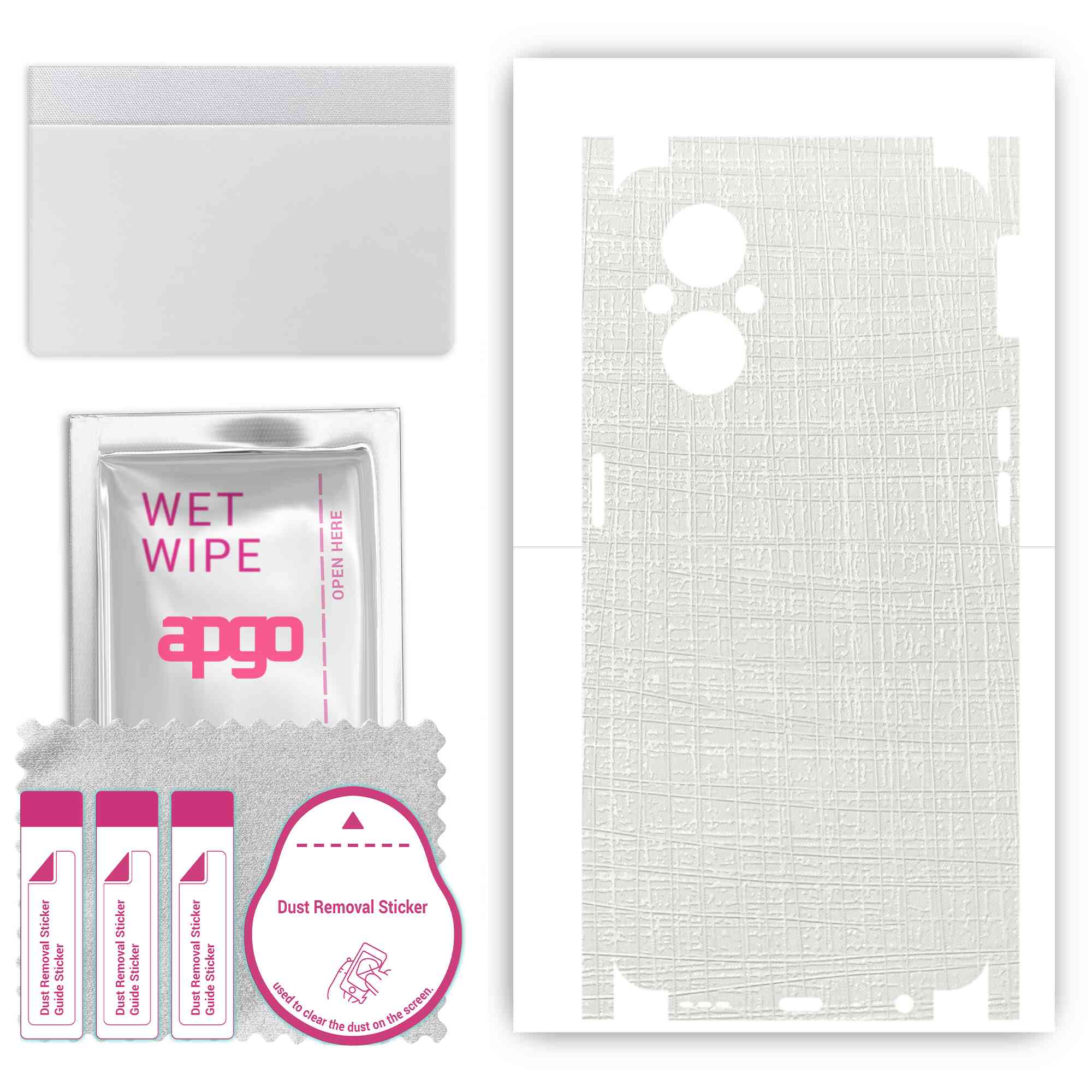 apgo Protective Skin Sticker for the back+sides compatible with Oppo F21 Pro 5G, Full Wrap Film, Foil, Vinyl - Pattern White Fabric
apgo Protective Skin Sticker for the back+sides compatible with Oppo F21 Pro 5G, Full Wrap Film, Foil, Vinyl - Pattern White Fabric