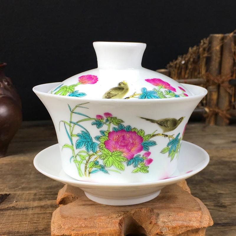 Большая керамическая чашка для чая Jingdezhen Gaiwan, чайная супница ручной работы, китайский винтажный чайный сервиз, аксессуары, посуда для чайной церемонии, 220 мл Capacity about 220ML1
Большая керамическая чашка для чая Jingdezhen Gaiwan, чайная супница ручной работы, китайский винтажный чайный сервиз, аксессуары, посуда для чайной церемонии, 220 мл Capacity about 220ML1
