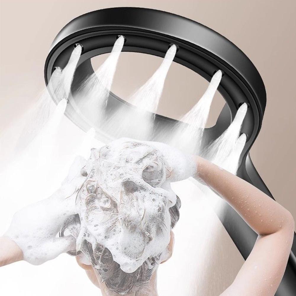 Handheld Shower Head Ringshaped Water Booster Nozzle ABS Large Panel Spray Watersaving Antiblocking Bathroom Showerhead
Handheld Shower Head Ringshaped Water Booster Nozzle ABS Large Panel Spray Watersaving Antiblocking Bathroom Showerhead