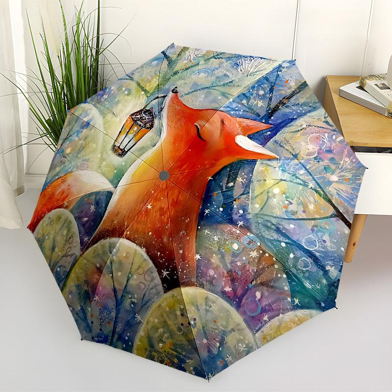 1PC Winter Fox Automatic Folding Umbrella - Compact 8-Rib Design, Durable Plastic & Iron, Lightweight for Outdoor Daily Use, Festive Gift043
1PC Winter Fox Automatic Folding Umbrella - Compact 8-Rib Design, Durable Plastic & Iron, Lightweight for Outdoor Daily Use, Festive Gift043