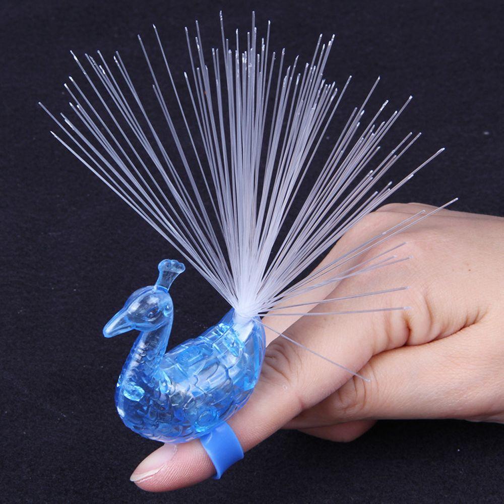 LED Light-up Random Color Peacock Finger Rings Intelligent Toy Luminous Toy Educational Toys 1pc random
LED Light-up Random Color Peacock Finger Rings Intelligent Toy Luminous Toy Educational Toys 1pc random