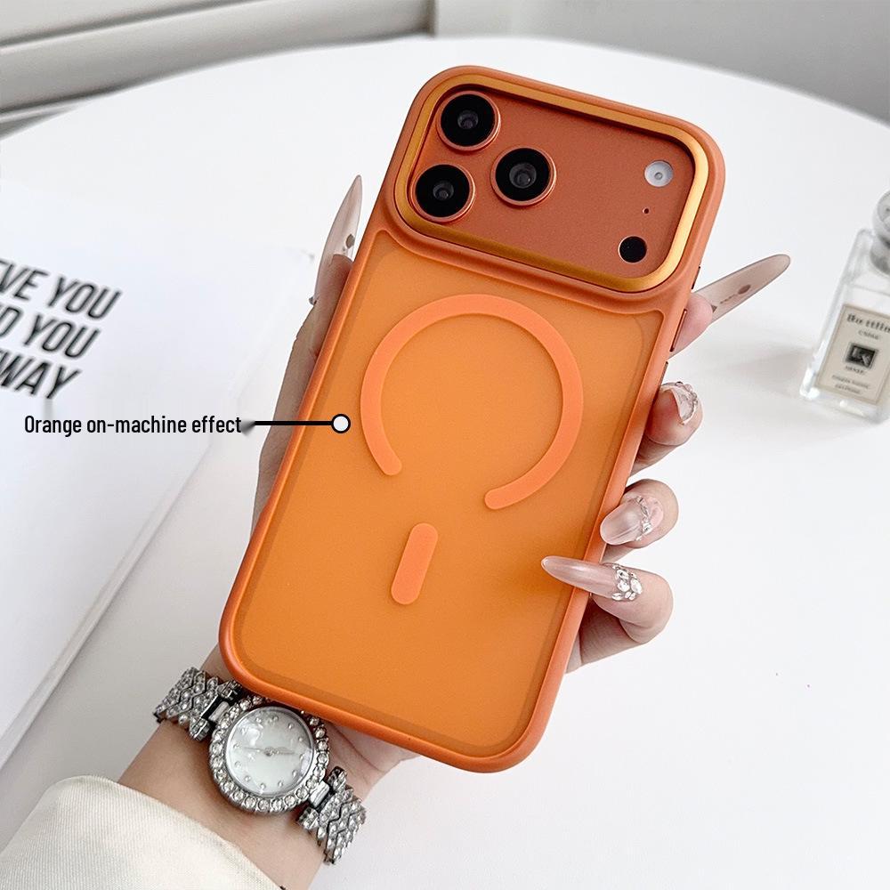Frosted Magnetic Semi-transparent Gold Sand Magsafe Case for iPhone 17 Pro Max 15 Pro
Frosted Magnetic Semi-transparent Gold Sand Magsafe Case for iPhone 17 Pro Max 15 Pro