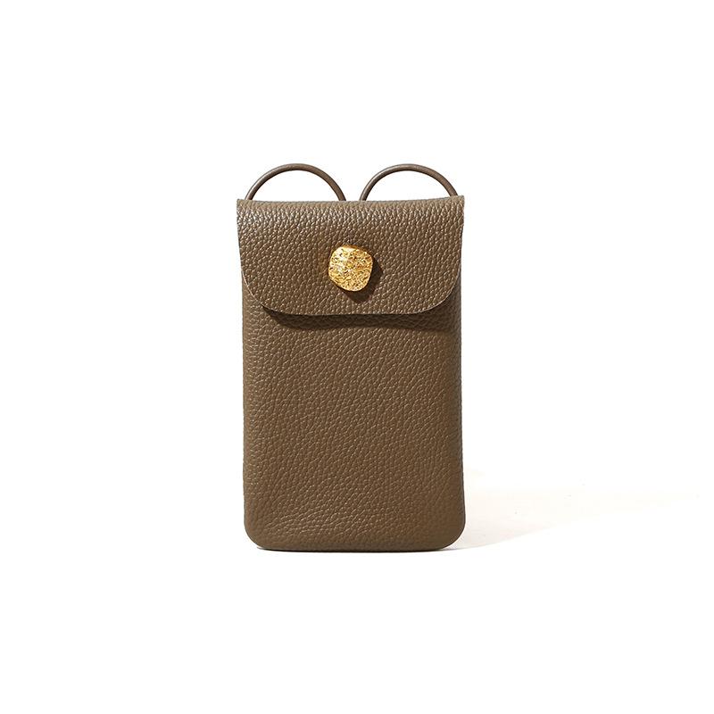 Простая стильная кожаная сумка для мобильного телефона на весну, женская сумка через плечо с кожаной сумкой через плечо для женщин