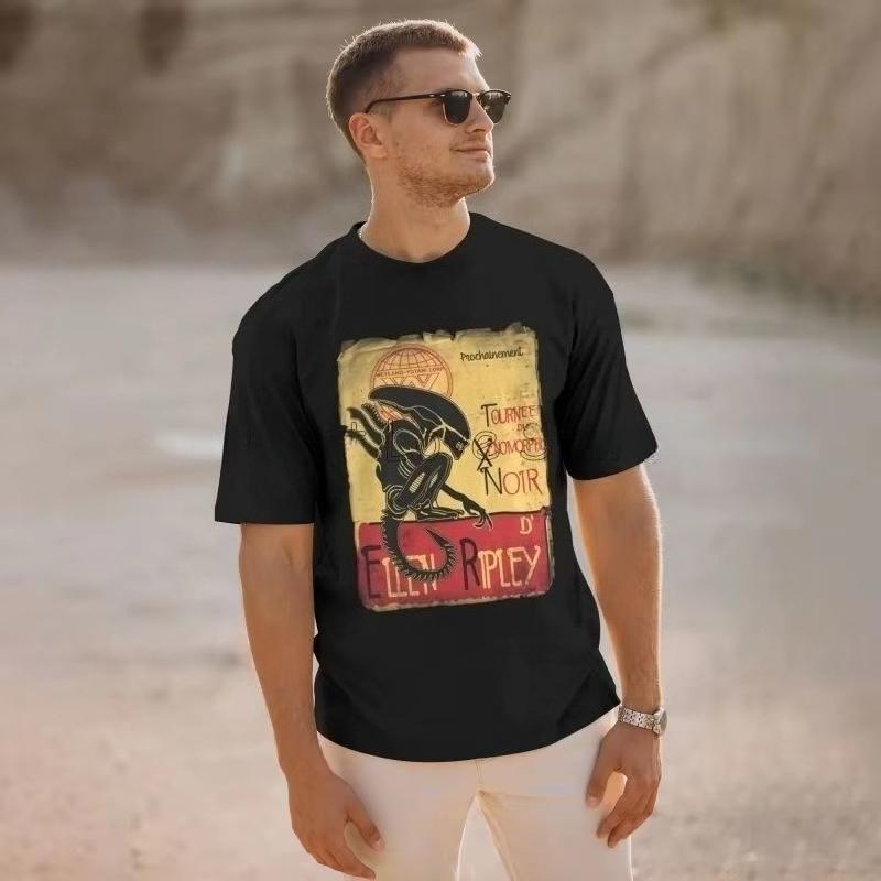 Летняя мужская футболка с принтом букв и инопланетянина, с круглым вырезом, из 100% чистого хлопка, для повседневной носки на улице, для занятий спортом, с короткими рукавами 4XL
Летняя мужская футболка с принтом букв и инопланетянина, с круглым вырезом, из 100% чистого хлопка, для повседневной носки на улице, для занятий спортом, с короткими рукавами 4XL