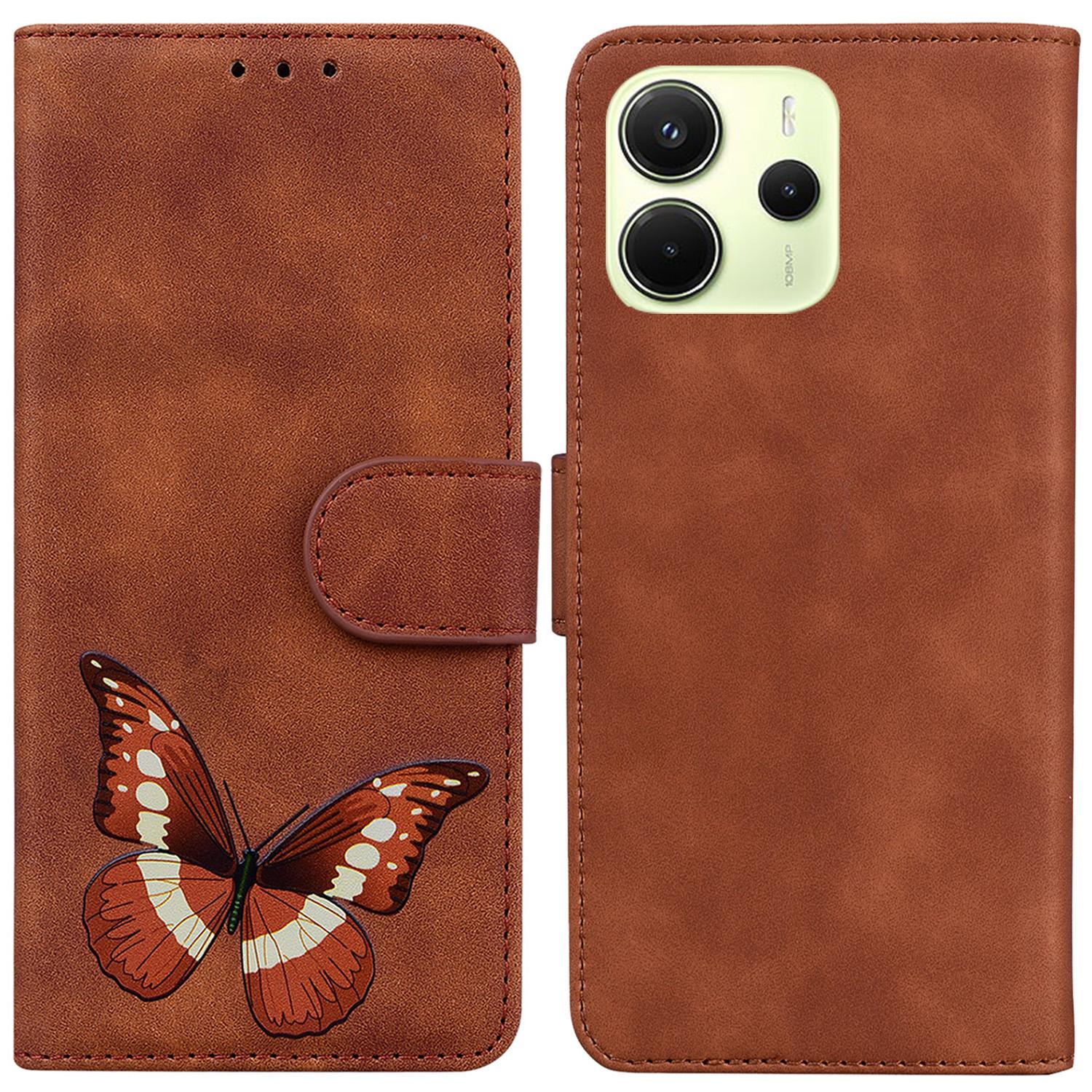 Для Xiaomi Redmi Note 14 4G (163,25 мм) Чохол-підставка PU шкіра чохол для телефону з принтом метелика Brown
Для Xiaomi Redmi Note 14 4G (163,25 мм) Чохол-підставка PU шкіра чохол для телефону з принтом метелика Brown