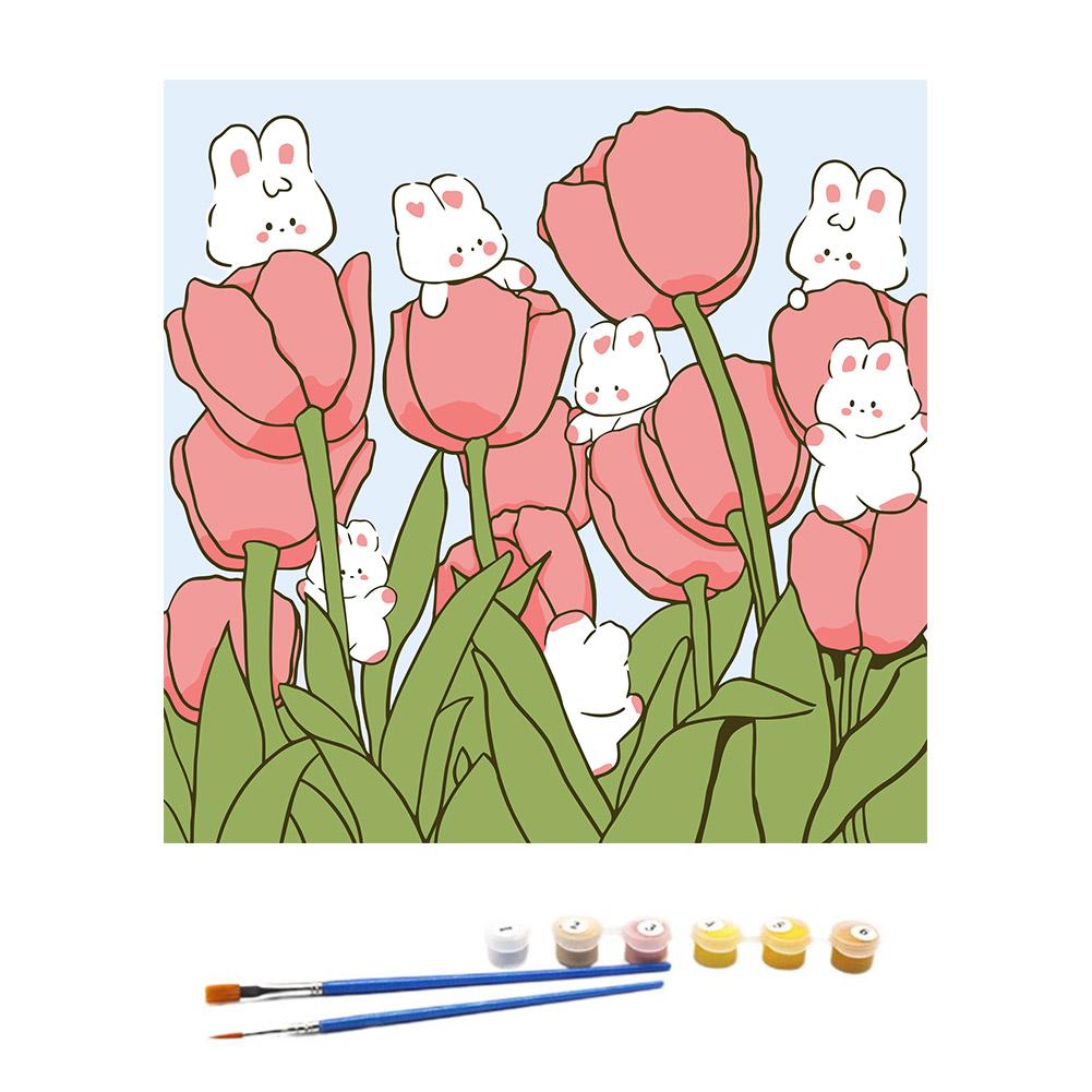 New Creative Tulip Animal Digital Oil Painting Diy Coloring Flower Cartoon Handmade Decorative C5O4
New Creative Tulip Animal Digital Oil Painting Diy Coloring Flower Cartoon Handmade Decorative C5O4