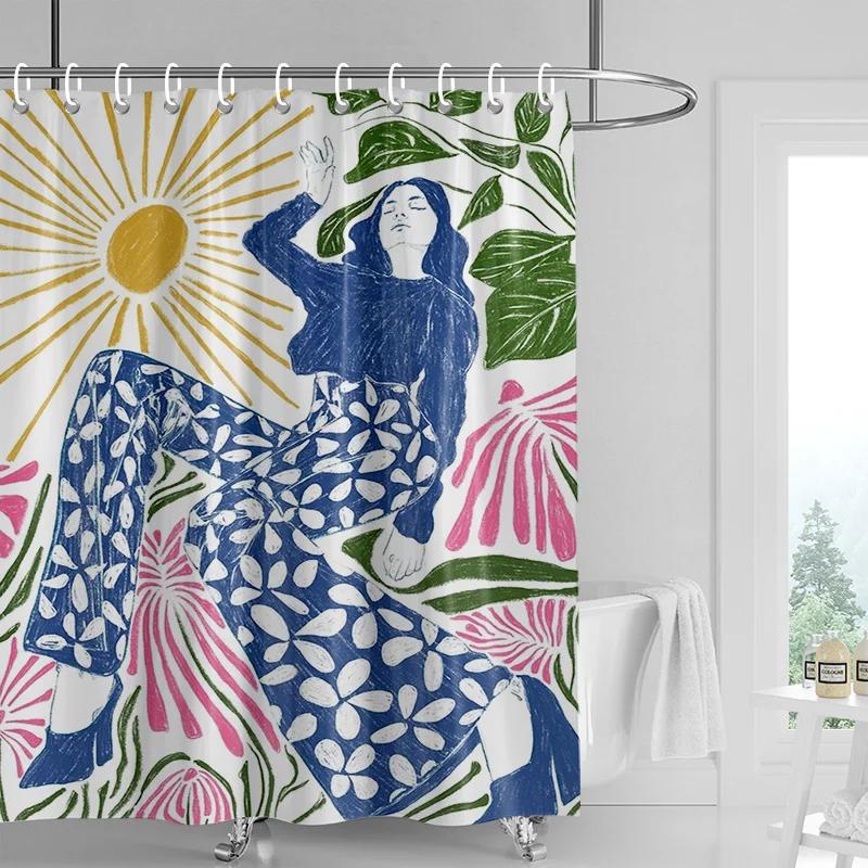 American Ins Wind Shower Curtain Abstract Illustration Bathtub Curtain Hotel/Spa Privacy Partition Curtain 180X 200Cm 240 X180Cm W60H190(CM)-1 Pcs
American Ins Wind Shower Curtain Abstract Illustration Bathtub Curtain Hotel/Spa Privacy Partition Curtain 180X 200Cm 240 X180Cm W60H190(CM)-1 Pcs