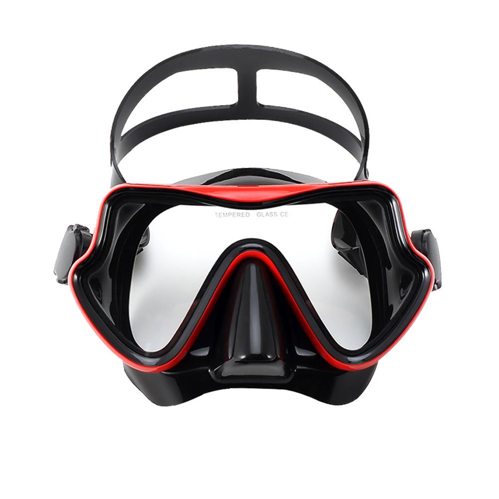 Large Frame Anti-Fog Diving Goggles: Full Dry Silicone Snorkeling Mask for Adults Black Crown Blue
Large Frame Anti-Fog Diving Goggles: Full Dry Silicone Snorkeling Mask for Adults Black Crown Blue