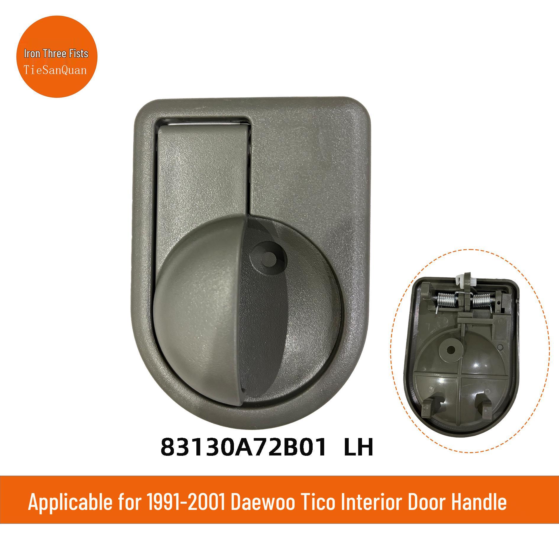 Fits 1991-2001 DAEWOO Tico Interior Door Handle (Part Numbers: 83110A72B01, 83130A72B01)
Fits 1991-2001 DAEWOO Tico Interior Door Handle (Part Numbers: 83110A72B01, 83130A72B01)