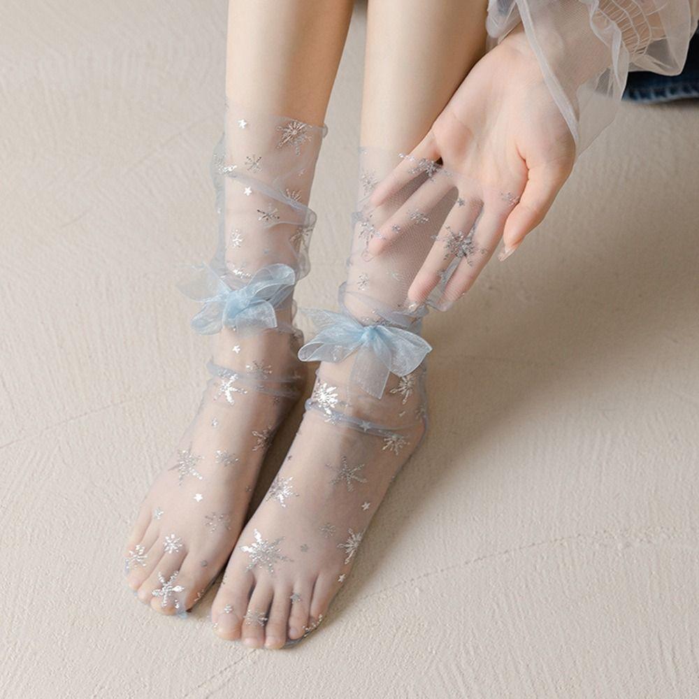 For Girl Nylon For Women Princess Bow Female Hosiery Tulle Socks Glass Silk Socks Mesh Stockings
For Girl Nylon For Women Princess Bow Female Hosiery Tulle Socks Glass Silk Socks Mesh Stockings