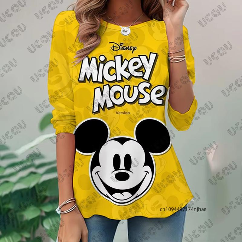 Cartoon Disney Mickey Mouse Print Womens Long Sleeve Tshirt Autumn Fashion Oneck Tees Casual Pullover Oversized Y2K Tops M
Cartoon Disney Mickey Mouse Print Womens Long Sleeve Tshirt Autumn Fashion Oneck Tees Casual Pullover Oversized Y2K Tops M