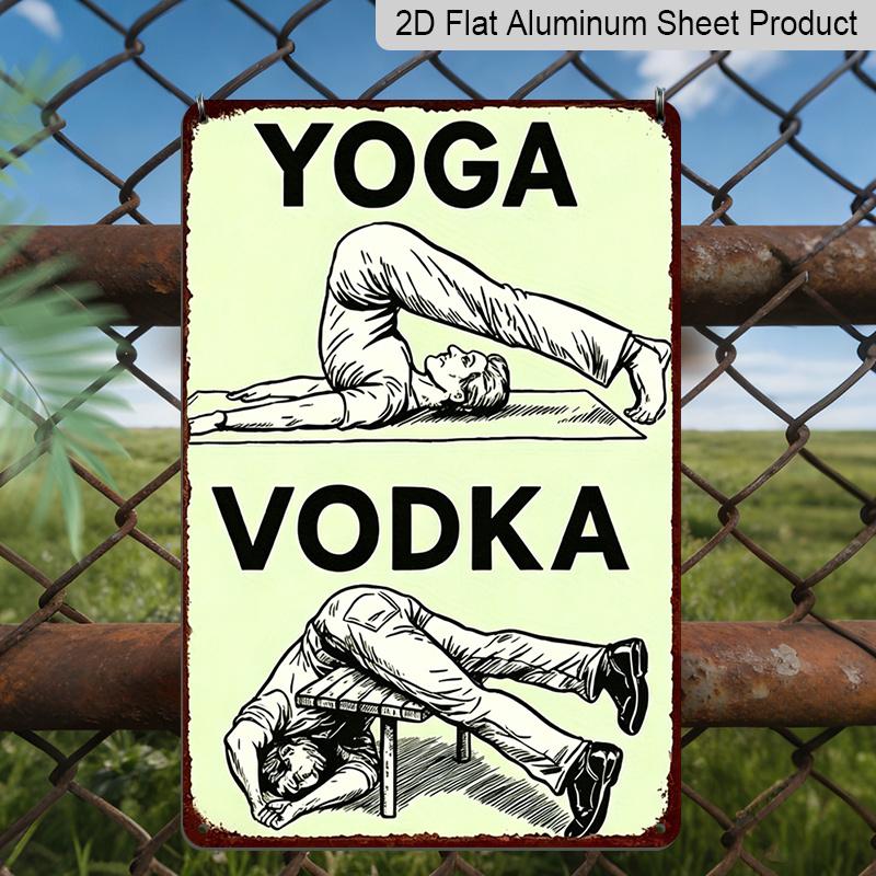 2D Flat, Yoga Vs Vodka Funny Vintage Metal Sign - Durable Aluminum Humorous Bar & Home Decor, Home Bar Decor, Kitchen Wall, Funny Humor Themed Space 20*30cm
2D Flat, Yoga Vs Vodka Funny Vintage Metal Sign - Durable Aluminum Humorous Bar & Home Decor, Home Bar Decor, Kitchen Wall, Funny Humor Themed Space 20*30cm
