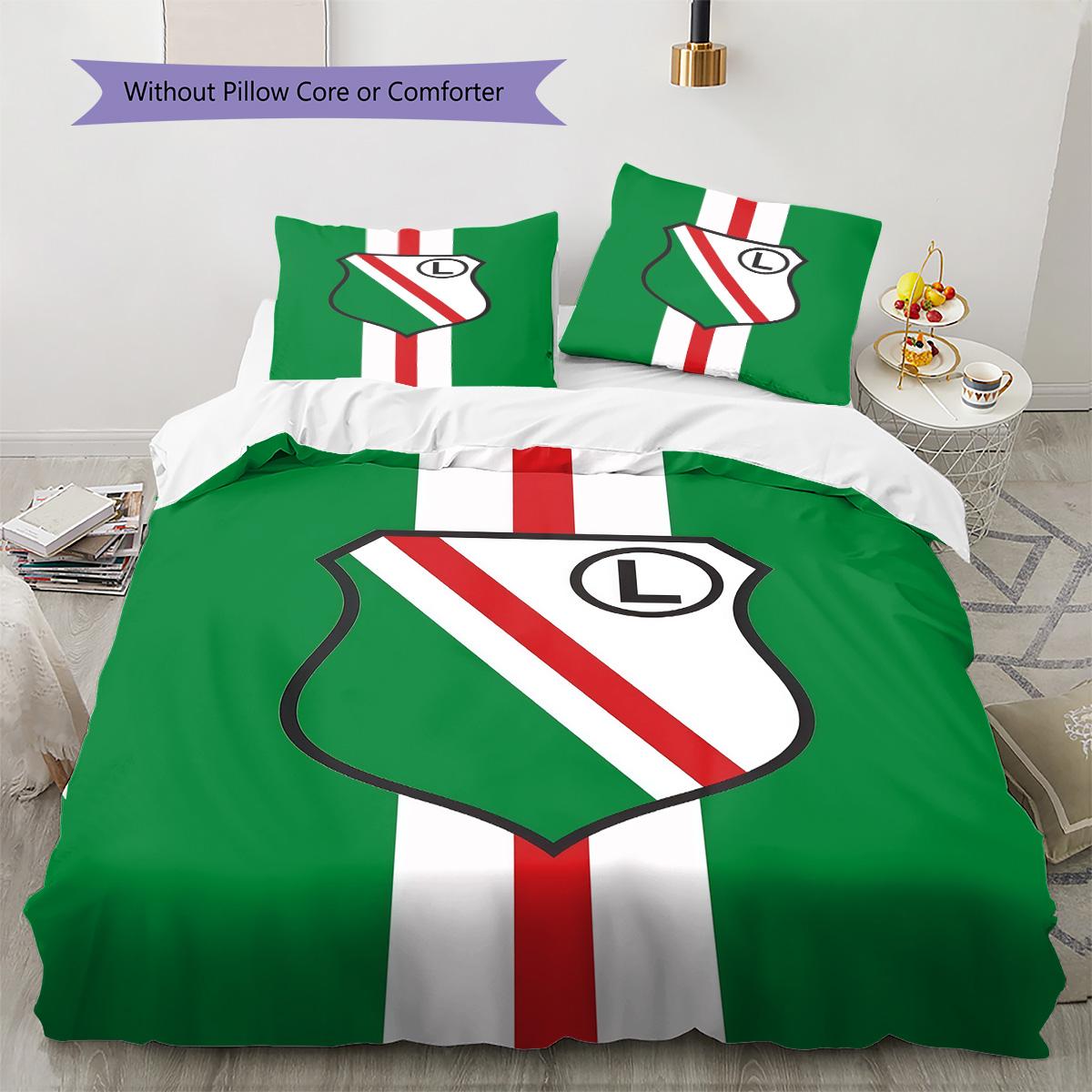 Legia Warszawa Pattern Bedding Set Quilt Cover Pillowcase Home Decor Gift (1 * duvet cover + 2 * pillowcase, without core) 135x200cm
Legia Warszawa Pattern Bedding Set Quilt Cover Pillowcase Home Decor Gift (1 * duvet cover + 2 * pillowcase, without core) 135x200cm