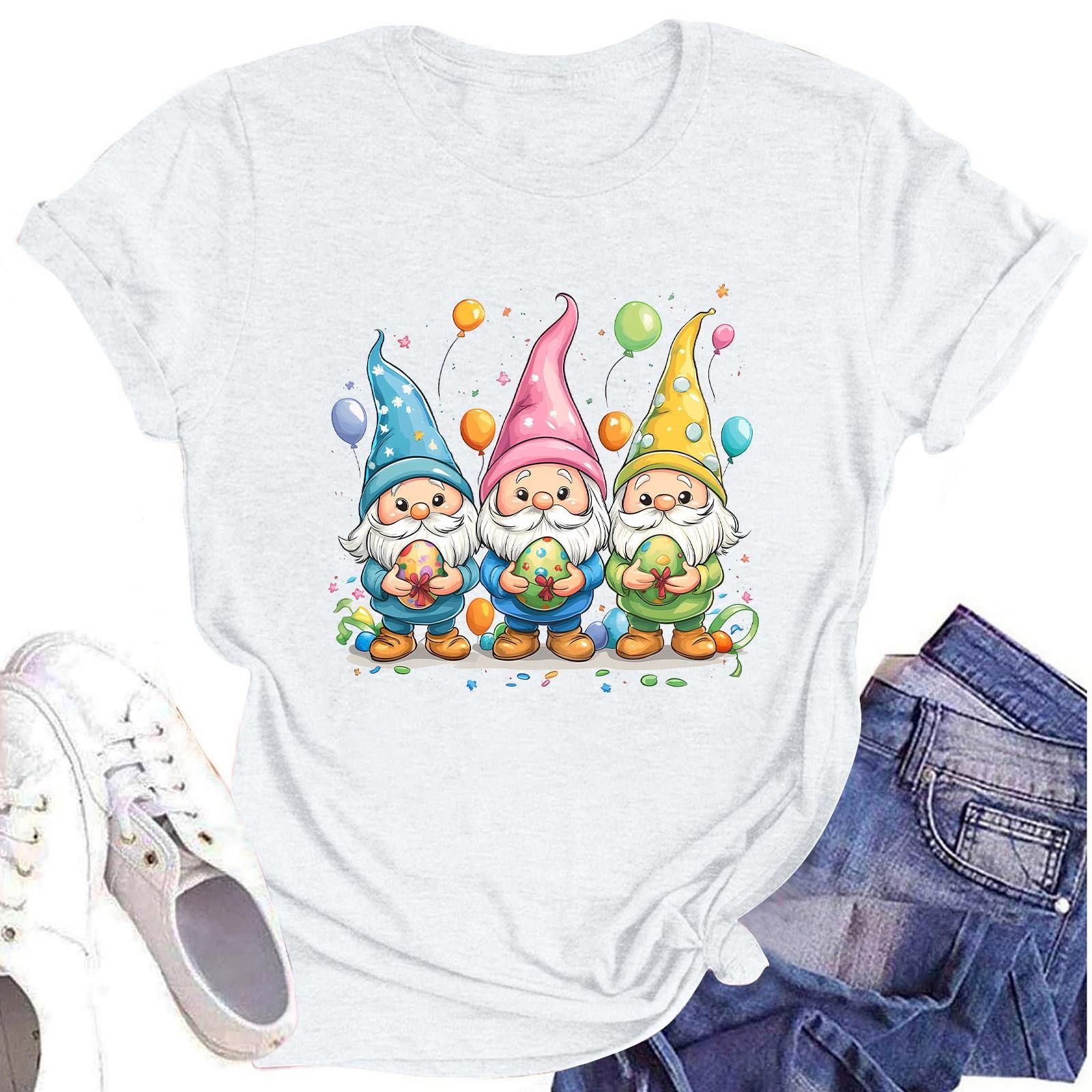 Жіночий топ з круглим вирізом, повсякденний принт, футболка з короткими рукавами S білий
Жіночий топ з круглим вирізом, повсякденний принт, футболка з короткими рукавами S білий