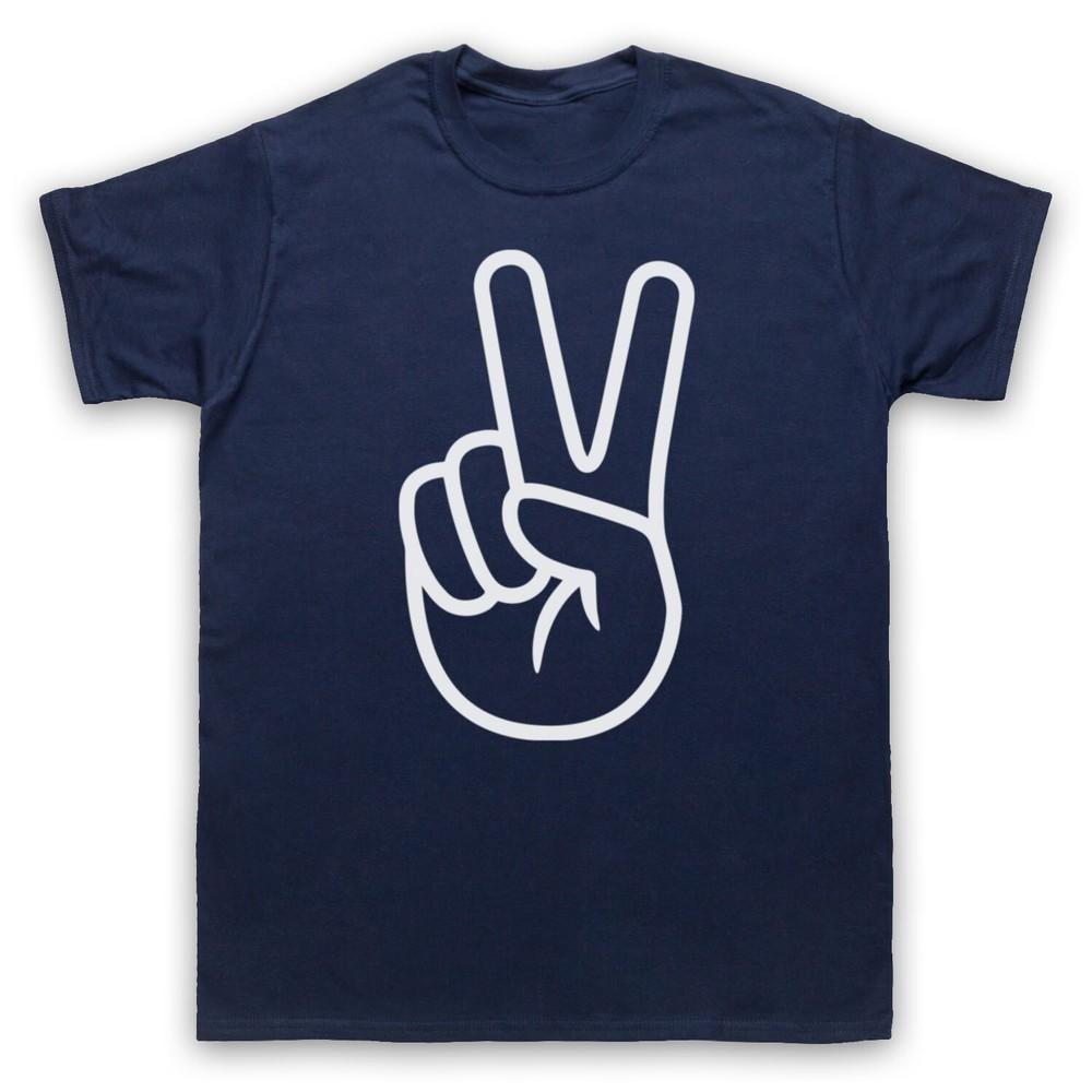 Peace Victory V Hand Sign Gesture Make Love Not War Mens And Womens T-Shirt 4XL
Peace Victory V Hand Sign Gesture Make Love Not War Mens And Womens T-Shirt 4XL