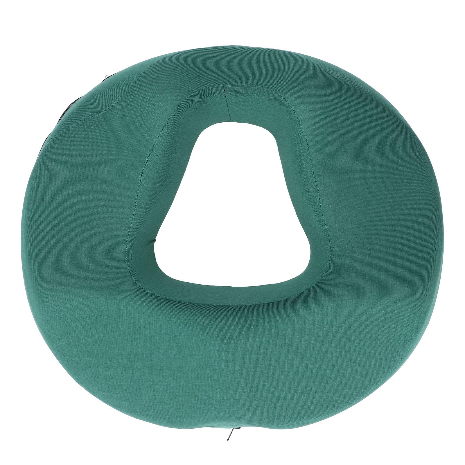 Подушка-пончик для поддержки бедер Снимает давление Дискомфорт при ишиасе Эргономичная подушка из пены с памятью для копчика зелёный