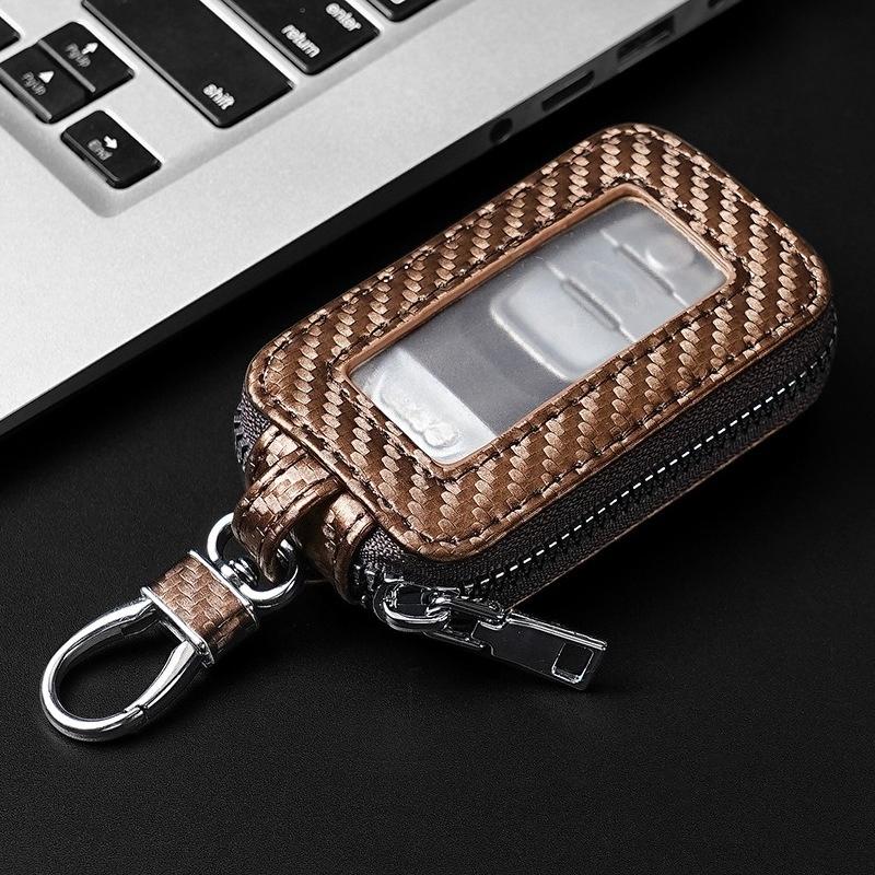 Universal Zipper Leather Key Case Durable Key Organizer with Keychain Loop, Key Holder for Car/House Key, Men Women Keychain Bag коричневий
Universal Zipper Leather Key Case Durable Key Organizer with Keychain Loop, Key Holder for Car/House Key, Men Women Keychain Bag коричневий
