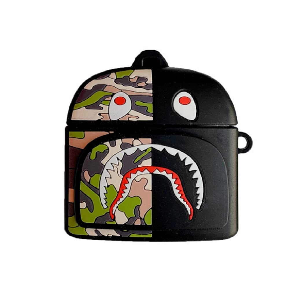 Airpods Pro Airpods Pro Shark Camouflage Silicone Headphone Case with Carabiner and Full Camouflage Pattern Case, Cover, Case, Keychain, Rechargeable,
Airpods Pro Airpods Pro Shark Camouflage Silicone Headphone Case with Carabiner and Full Camouflage Pattern Case, Cover, Case, Keychain, Rechargeable,