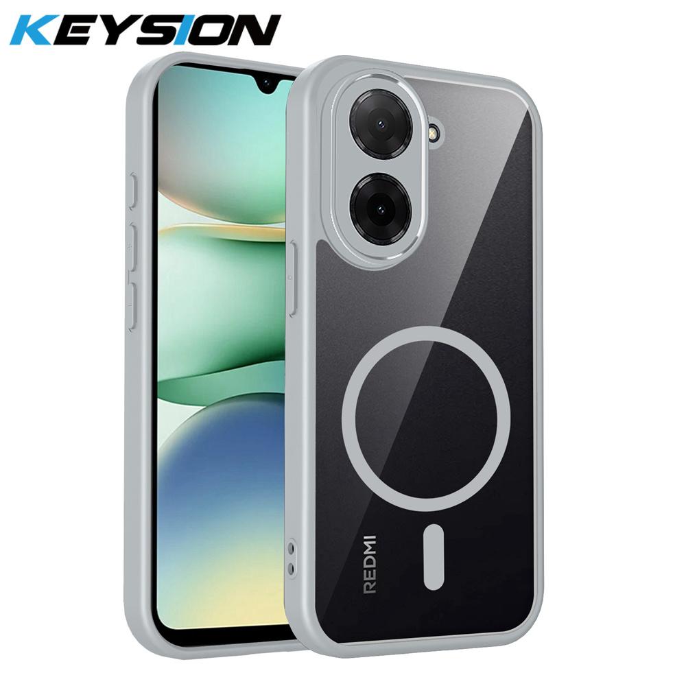 KEYSION Transparent Magnetic Phone Case for Redmi A5 171mm Soft Silicone+PC HD Clear Shockproof Back Cover for Xiaomi POCO C71 for POCO C71
KEYSION Transparent Magnetic Phone Case for Redmi A5 171mm Soft Silicone+PC HD Clear Shockproof Back Cover for Xiaomi POCO C71 for POCO C71