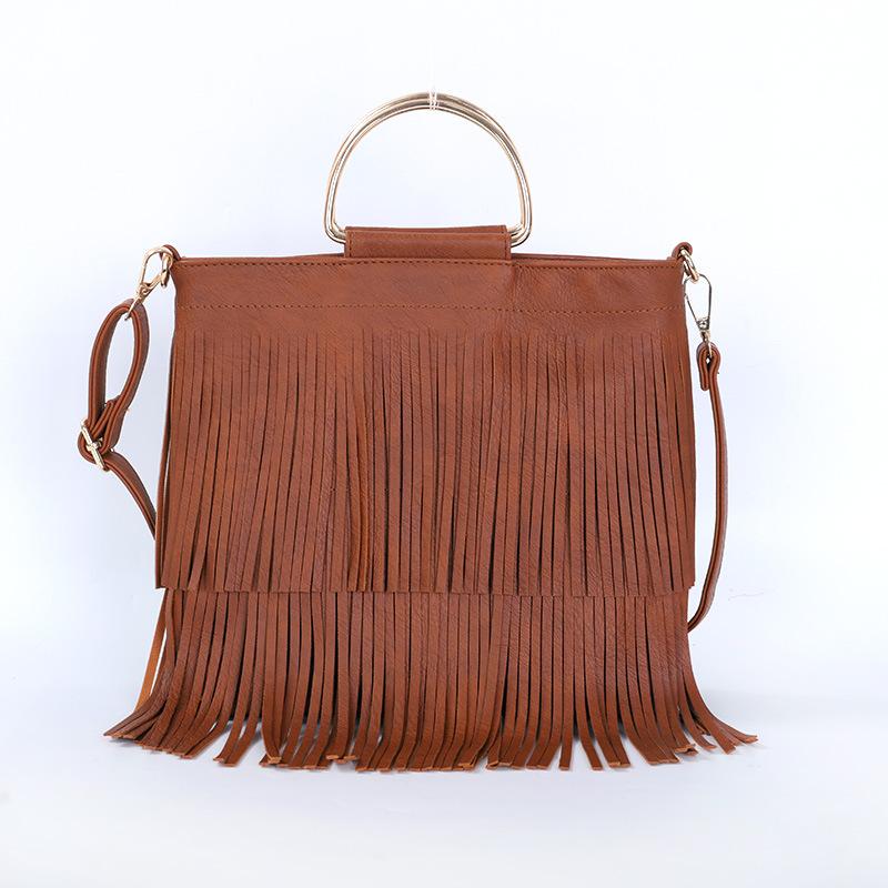 Fashion Leisure Iron Hand Bag Handbag Single Shoulder Crossbody Guangzhou Women s Bag Soft Leather Tassel Bag
Fashion Leisure Iron Hand Bag Handbag Single Shoulder Crossbody Guangzhou Women s Bag Soft Leather Tassel Bag