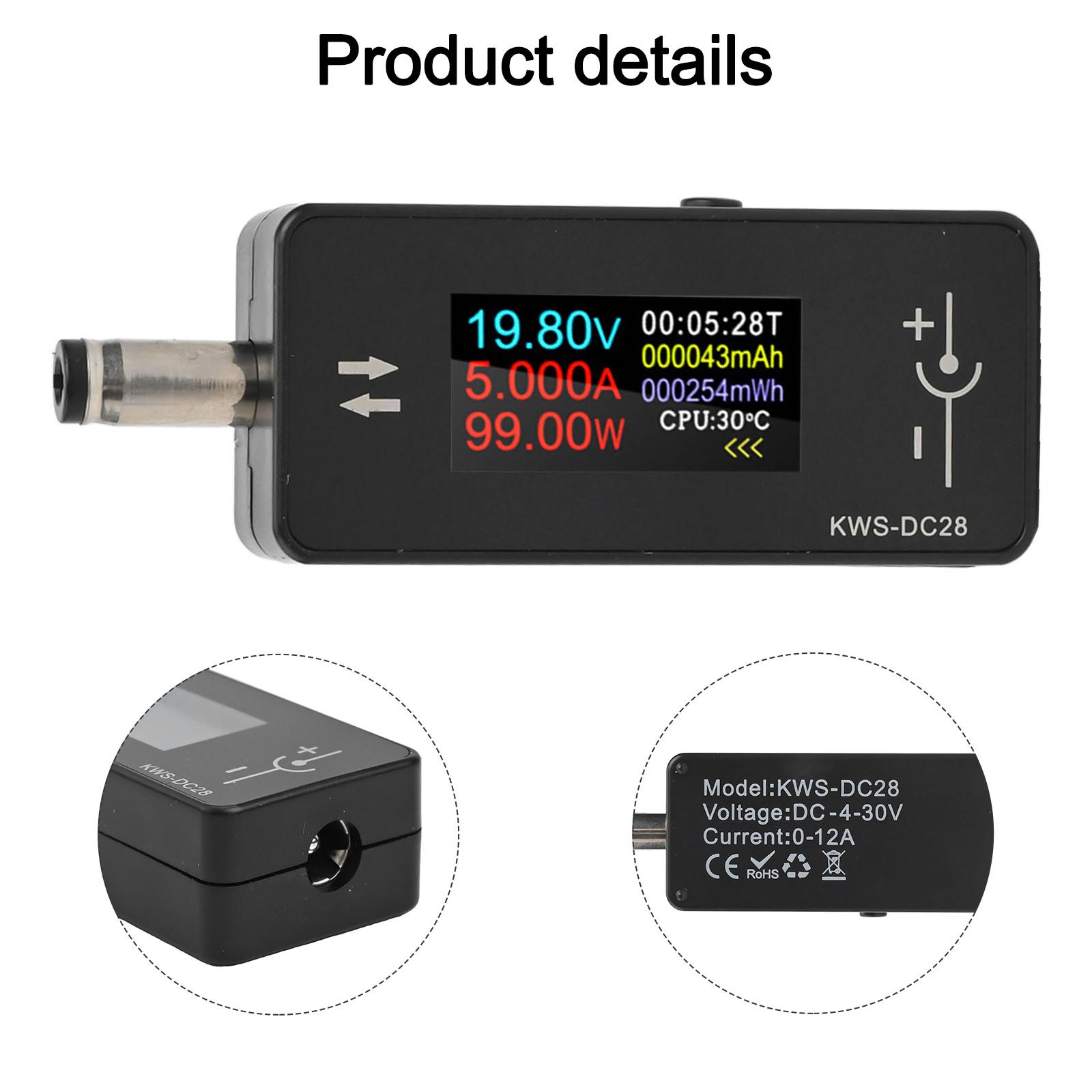 Intelligent DC5525 Charging Tester 240W with High Definition TFT Display for Precise Voltage and Current Tracking China Mainland
Intelligent DC5525 Charging Tester 240W with High Definition TFT Display for Precise Voltage and Current Tracking China Mainland