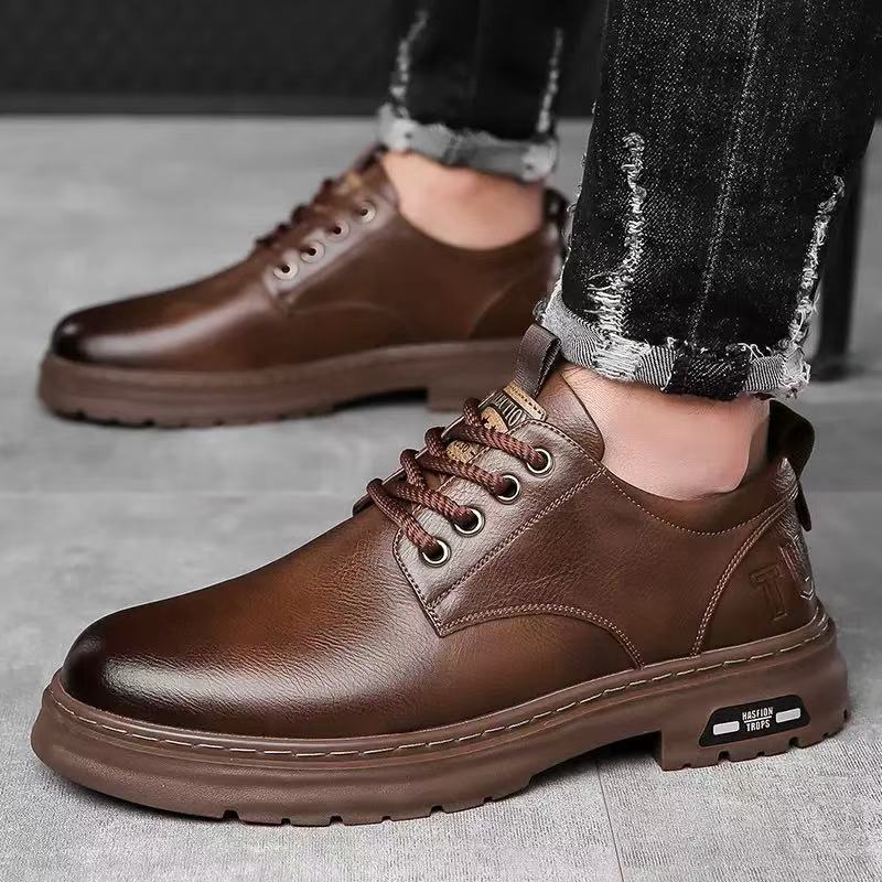 Popular 2025 spring and autumn new handmade online men s casual leather shoes men s retro tooling lace-up trendy leather shoes 44 коричневий
Popular 2025 spring and autumn new handmade online men s casual leather shoes men s retro tooling lace-up trendy leather shoes 44 коричневий